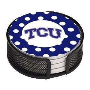   Frogs Dots 4 Coaster Gift Set w/ Wire Mesh Tray