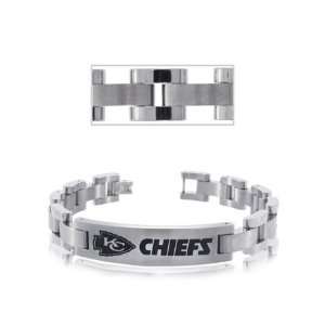  Kansas City Chiefs Bracelet Mens Titanium NFL Official 